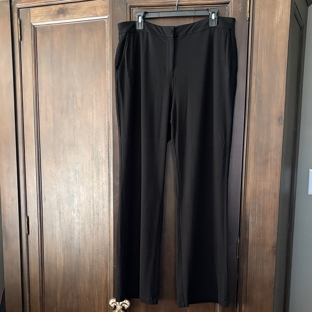 J. Jill Wearever Black Dress Pants wide leg Large